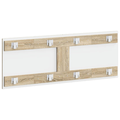 vidaXL Wall-Mounted Headboard HAARLEM Sonoma Oak Engineered Wood