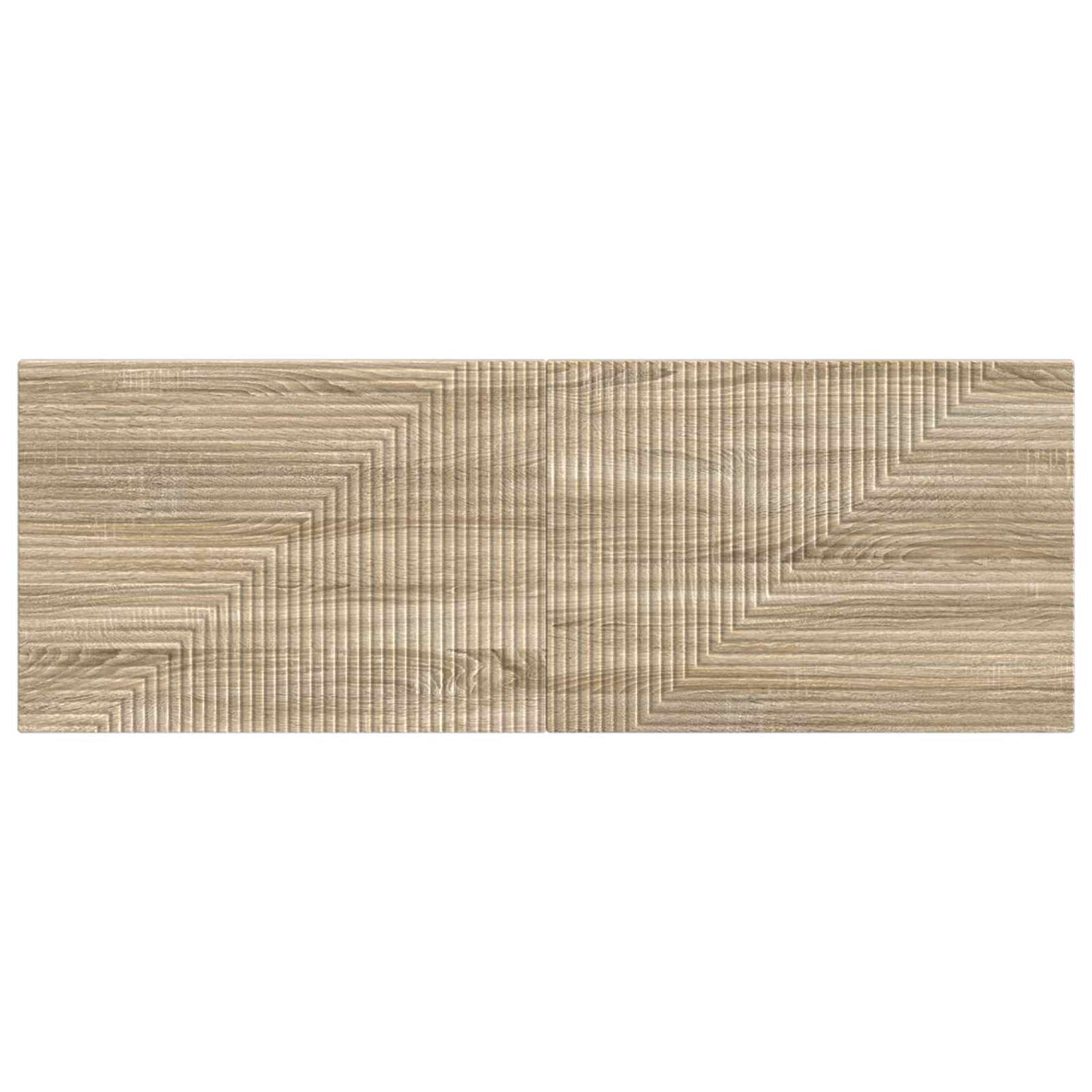 vidaXL Wall-Mounted Headboard HAARLEM Sonoma Oak Engineered Wood