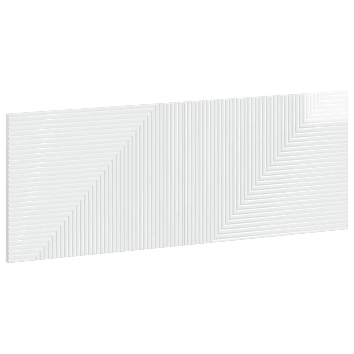 vidaXL Wall-Mounted Headboard HAARLEM High Gloss White Engineered Wood