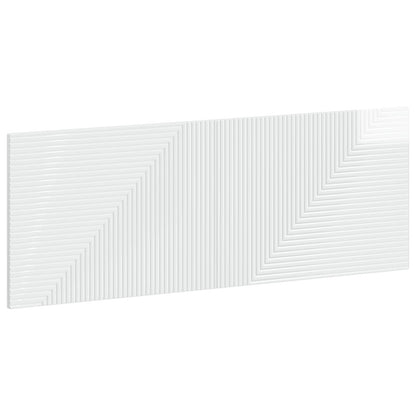 vidaXL Wall-Mounted Headboard HAARLEM High Gloss White Engineered Wood