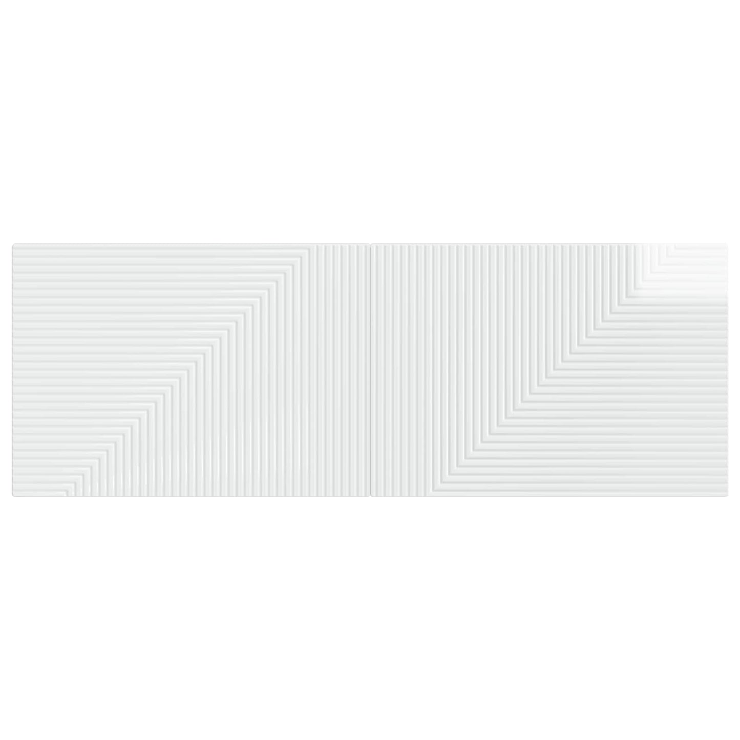 vidaXL Wall-Mounted Headboard HAARLEM High Gloss White Engineered Wood