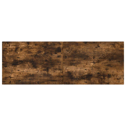 vidaXL Wall-Mounted Headboard HAARLEM Smoked Oak Engineered Wood