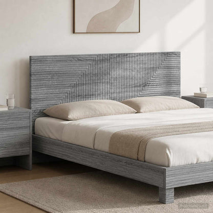 vidaXL Wall-Mounted Headboard HAARLEM Grey Sonoma Engineered Wood