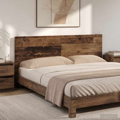 vidaXL Wall-Mounted Headboard HAARLEM Old Wood Engineered Wood