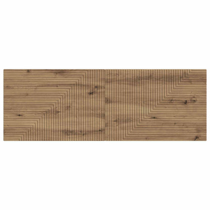 vidaXL Wall-Mounted Headboard HAARLEM Artisan Oak Engineered Wood