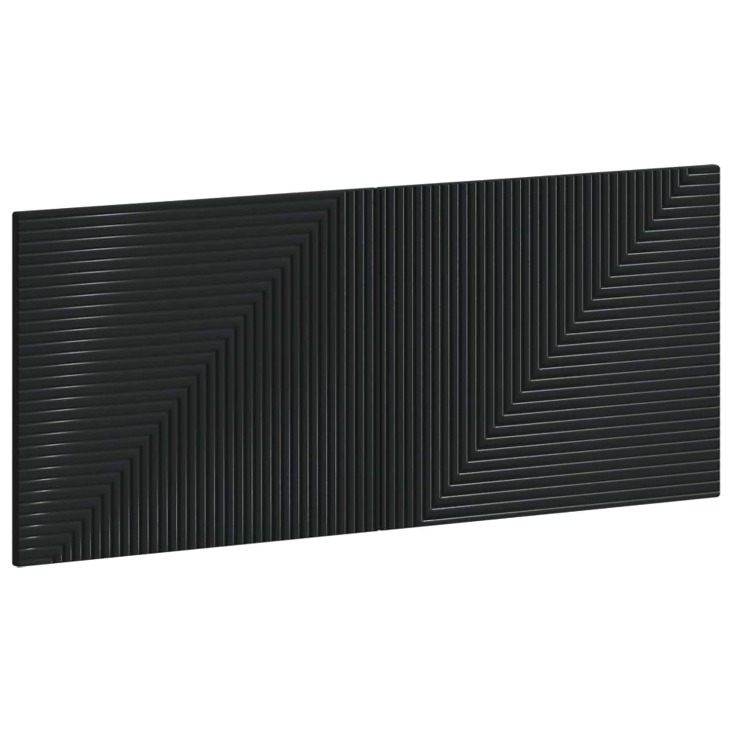 vidaXL Wall-Mounted Headboard HAARLEM Black Engineered Wood
