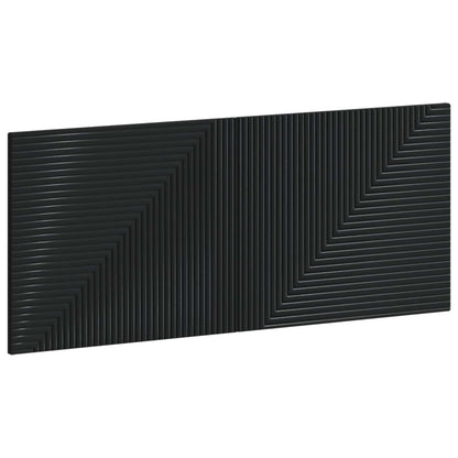 vidaXL Wall-Mounted Headboard HAARLEM Black Engineered Wood