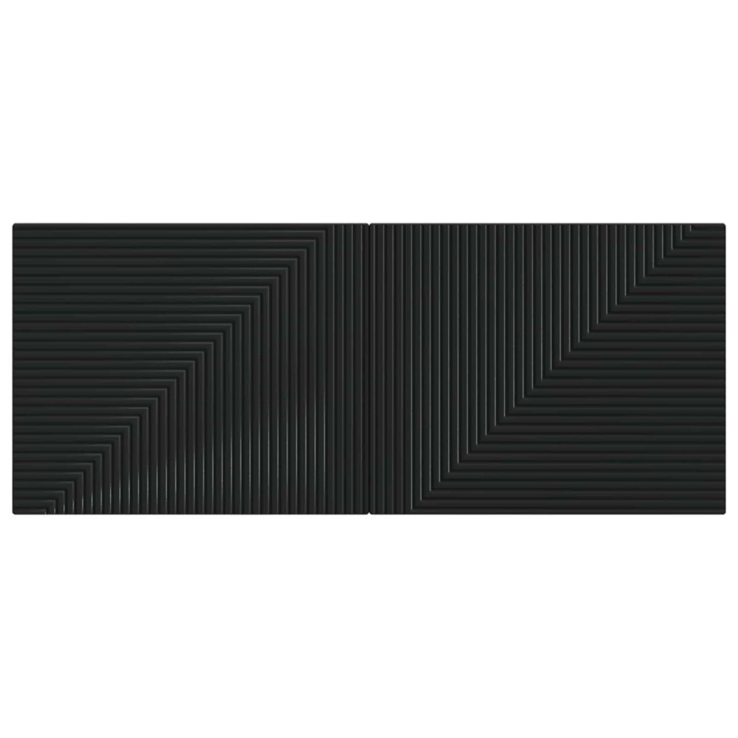 vidaXL Wall-Mounted Headboard HAARLEM Black Engineered Wood