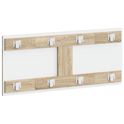 vidaXL Wall-Mounted Headboard HAARLEM Sonoma Oak Engineered Wood