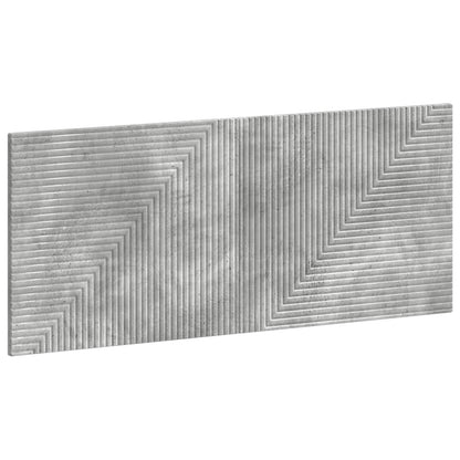 vidaXL Wall-Mounted Headboard HAARLEM Concrete Grey Engineered Wood