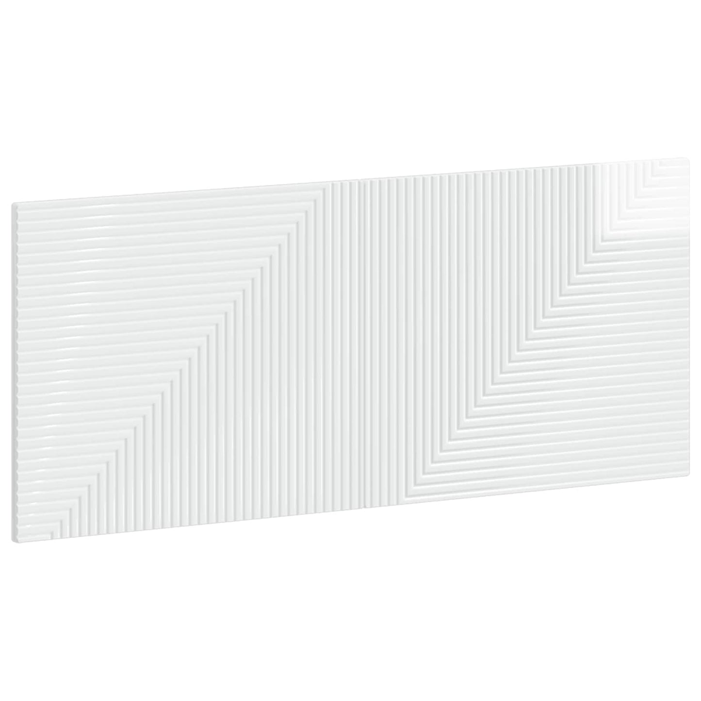 vidaXL Wall-Mounted Headboard HAARLEM High Gloss White Engineered Wood