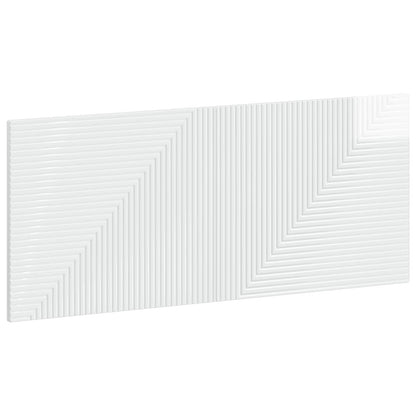 vidaXL Wall-Mounted Headboard HAARLEM High Gloss White Engineered Wood