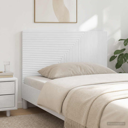 vidaXL Wall-Mounted Headboard HAARLEM White Engineered Wood
