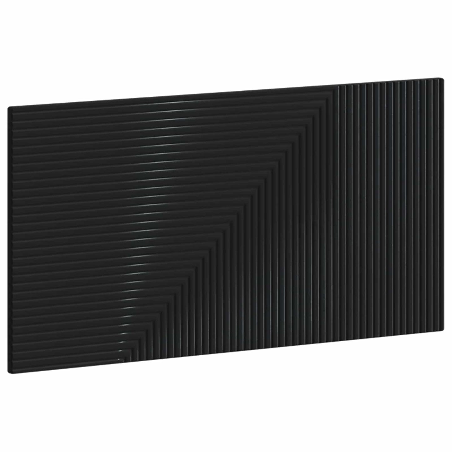 vidaXL Wall-Mounted Headboard HAARLEM Black Engineered Wood