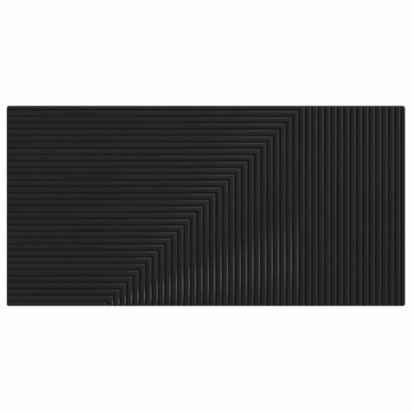 vidaXL Wall-Mounted Headboard HAARLEM Black Engineered Wood