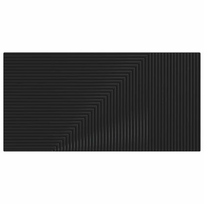 vidaXL Wall-Mounted Headboard HAARLEM Black Engineered Wood