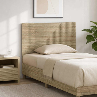 vidaXL Wall-Mounted Headboard HAARLEM Sonoma Oak Engineered Wood