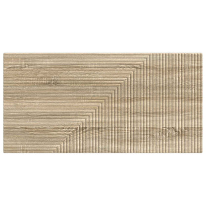 vidaXL Wall-Mounted Headboard HAARLEM Sonoma Oak Engineered Wood