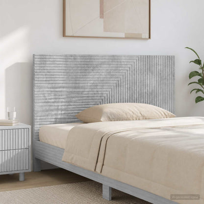 vidaXL Wall-Mounted Headboard HAARLEM Concrete Grey Engineered Wood