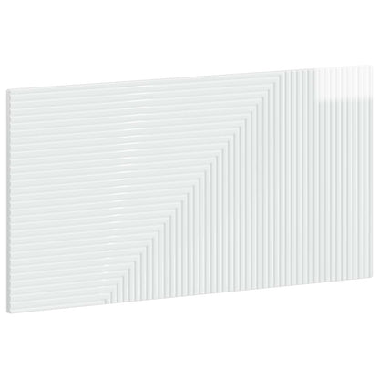 vidaXL Wall-Mounted Headboard HAARLEM High Gloss White Engineered Wood