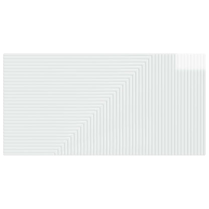 vidaXL Wall-Mounted Headboard HAARLEM High Gloss White Engineered Wood