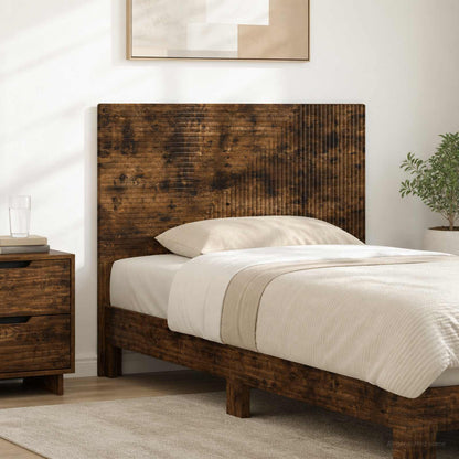 vidaXL Wall-Mounted Headboard HAARLEM Smoked Oak Engineered Wood