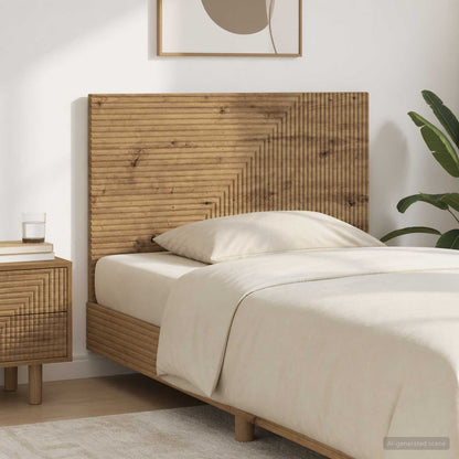 vidaXL Wall-Mounted Headboard HAARLEM Artisan Oak Engineered Wood