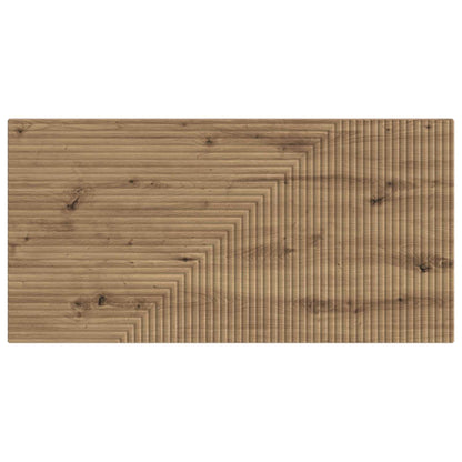 vidaXL Wall-Mounted Headboard HAARLEM Artisan Oak Engineered Wood