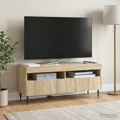 vidaXL LED TV Cabinet Sonoma Oak Engineered Wood