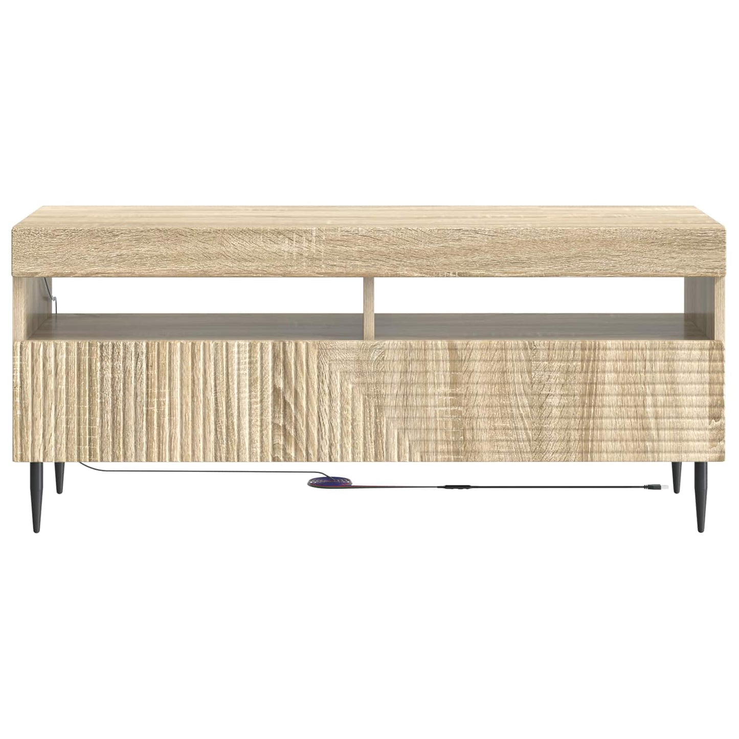vidaXL LED TV Cabinet Sonoma Oak Engineered Wood