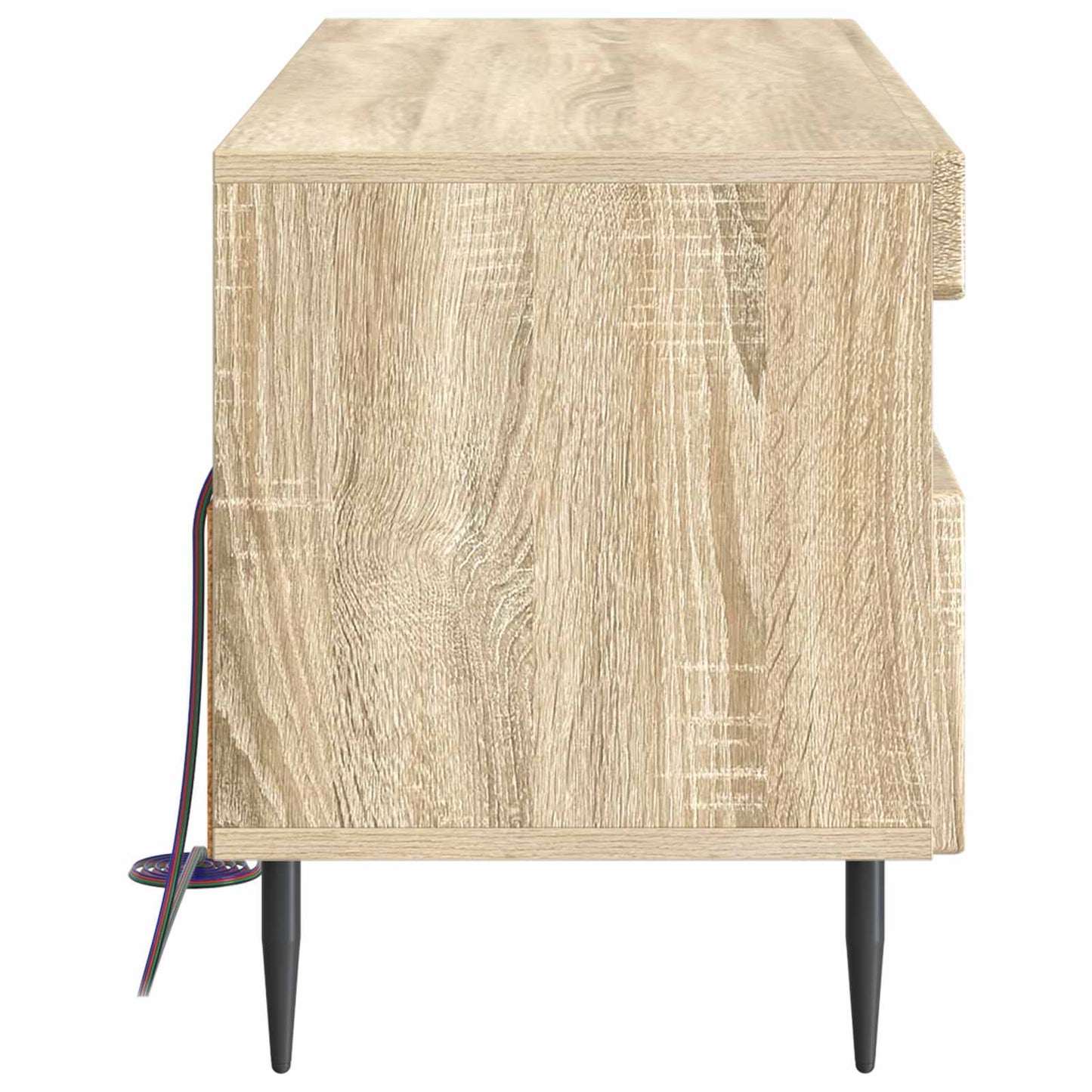vidaXL LED TV Cabinet Sonoma Oak Engineered Wood