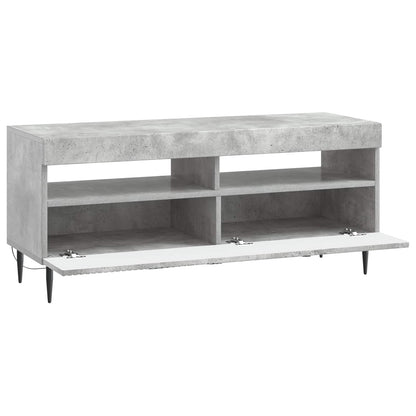 vidaXL LED TV Cabinet Concrete Grey Engineered Wood