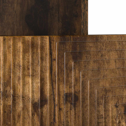 vidaXL LED TV Cabinet Smoked Oak Engineered Wood