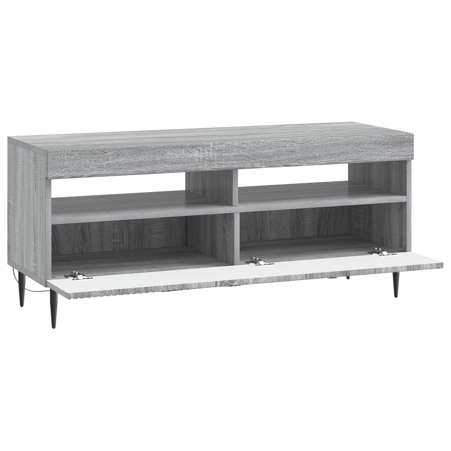 vidaXL LED TV Cabinet Grey Sonoma Engineered Wood