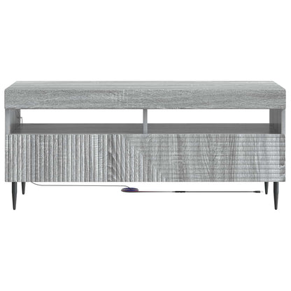 vidaXL LED TV Cabinet Grey Sonoma Engineered Wood