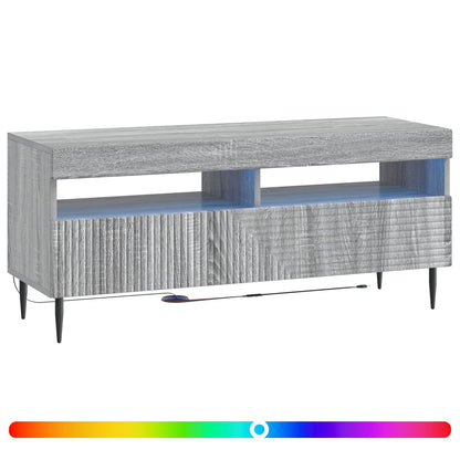 vidaXL LED TV Cabinet Grey Sonoma Engineered Wood