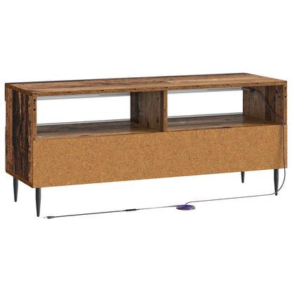 vidaXL LED TV Cabinet Old Wood Engineered Wood