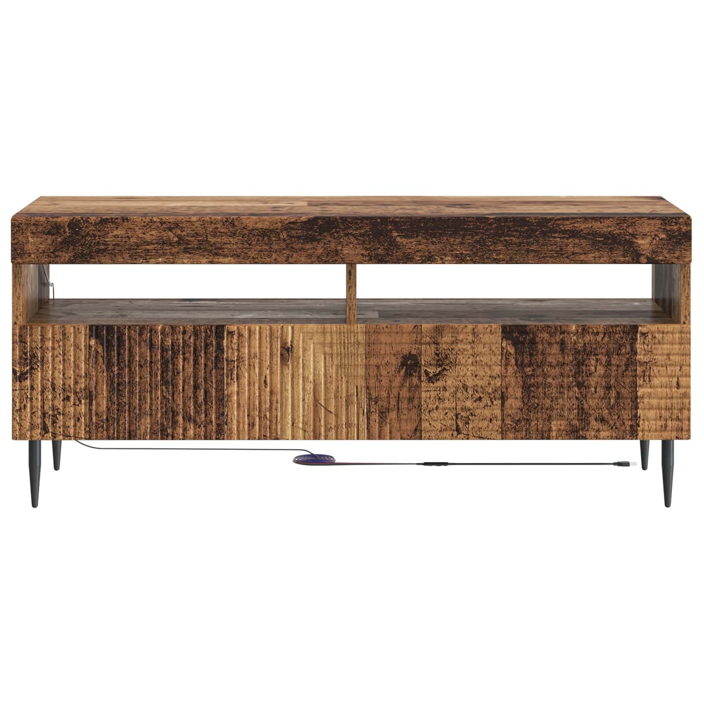 vidaXL LED TV Cabinet Old Wood Engineered Wood