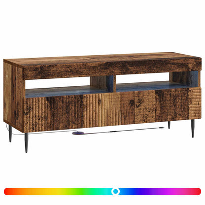 vidaXL LED TV Cabinet Old Wood Engineered Wood