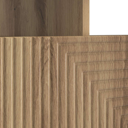 vidaXL LED TV Cabinet Artisan Oak Engineered Wood
