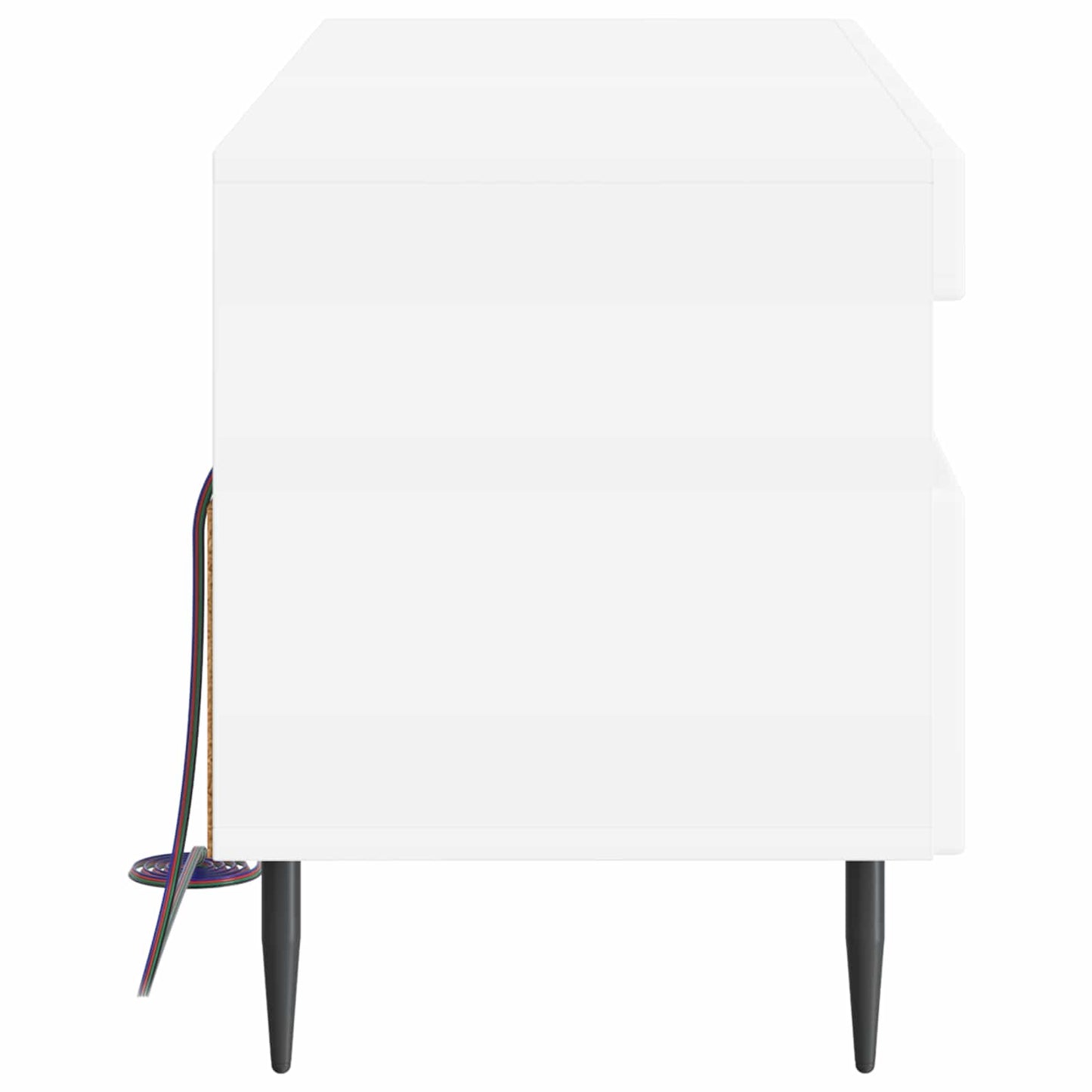 vidaXL LED TV Cabinet White Engineered Wood