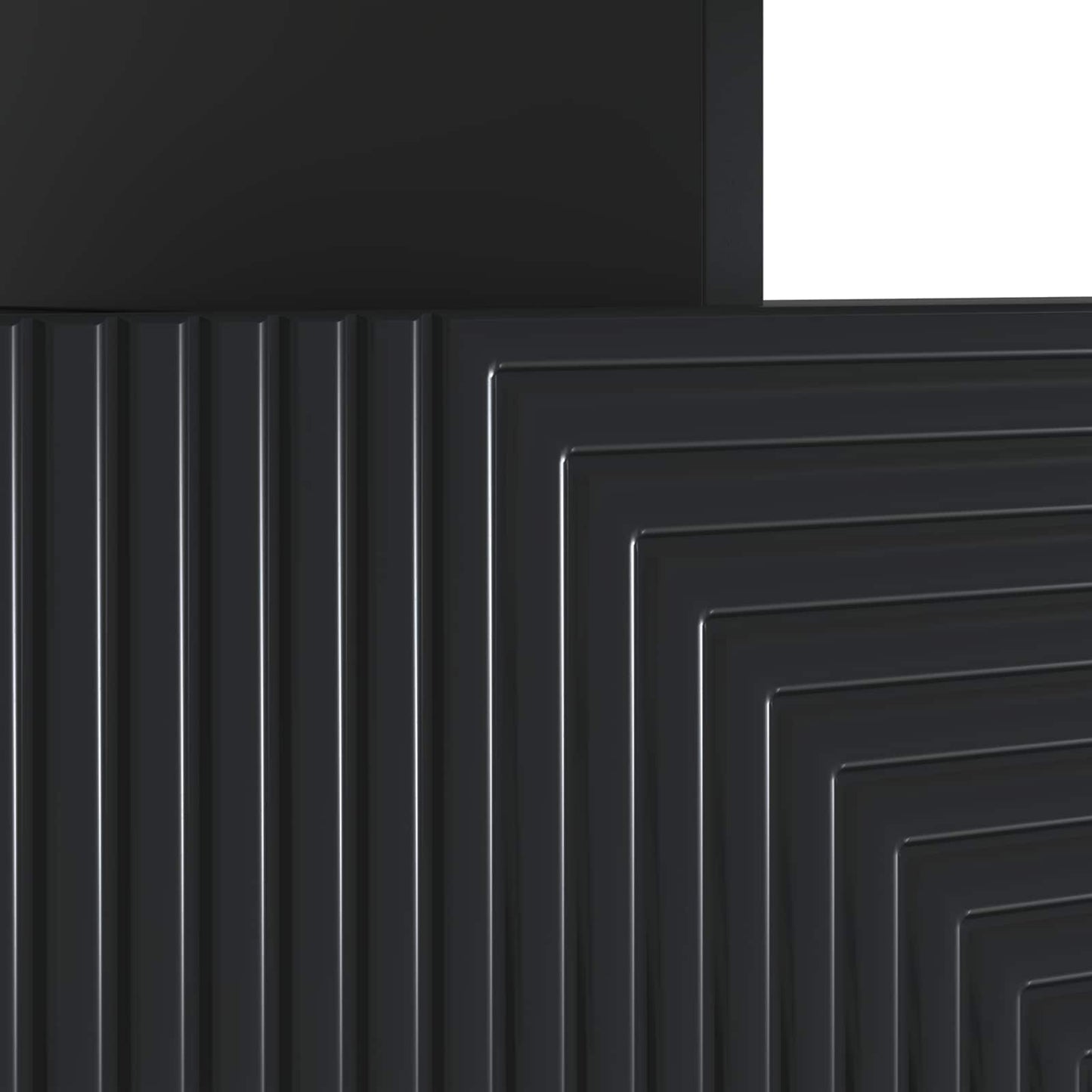 vidaXL LED TV Cabinet Black Engineered Wood
