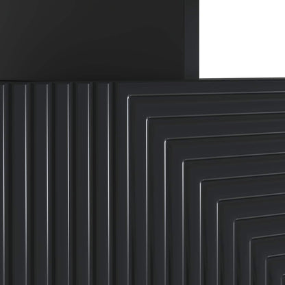 vidaXL LED TV Cabinet Black Engineered Wood