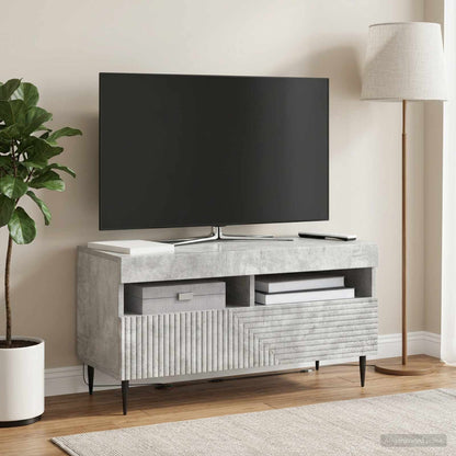 vidaXL LED TV Cabinet Concrete Grey Engineered Wood
