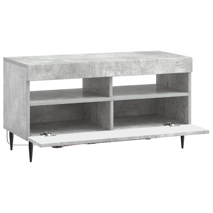 vidaXL LED TV Cabinet Concrete Grey Engineered Wood