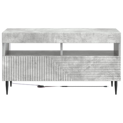vidaXL LED TV Cabinet Concrete Grey Engineered Wood