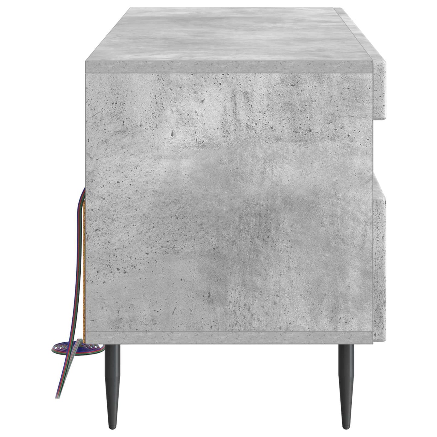 vidaXL LED TV Cabinet Concrete Grey Engineered Wood