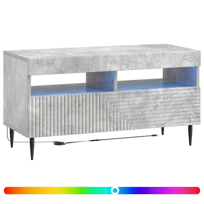 vidaXL LED TV Cabinet Concrete Grey Engineered Wood