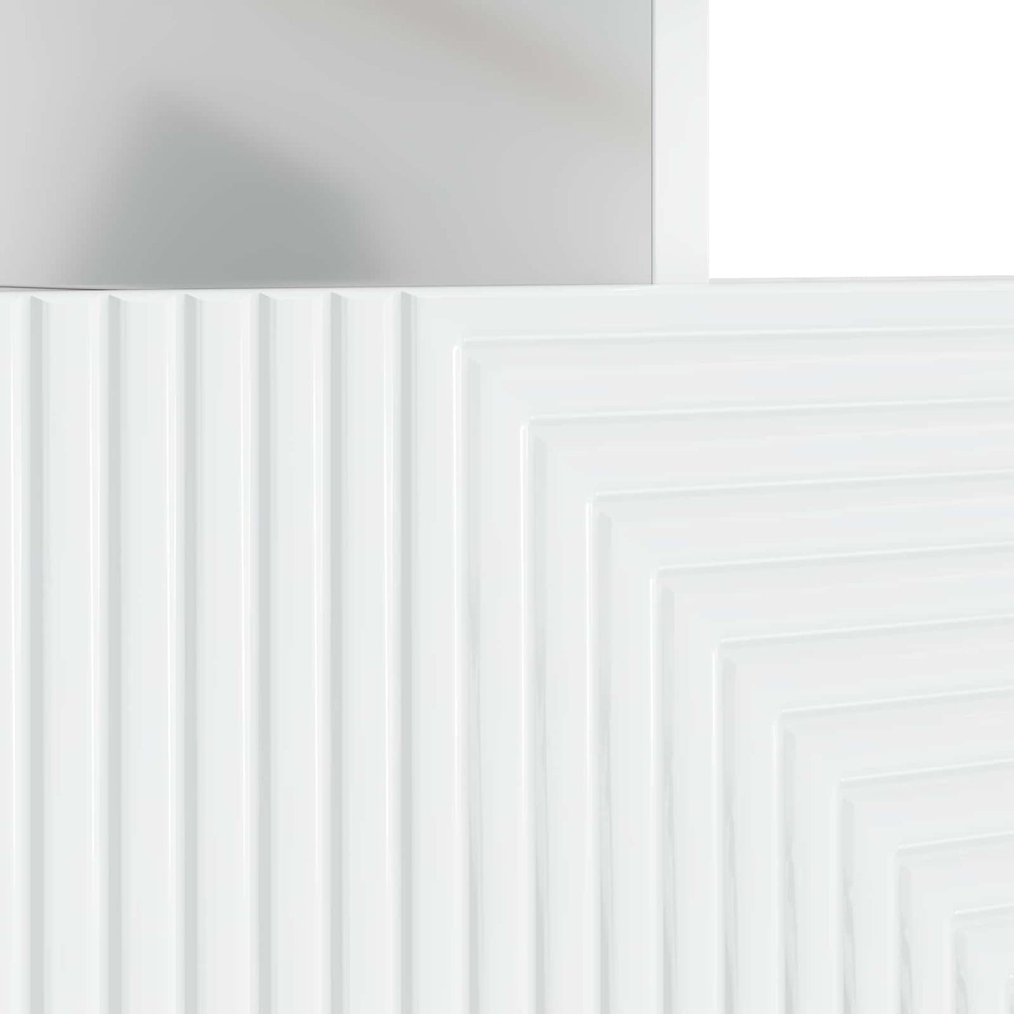 vidaXL LED TV Cabinet High Gloss White Engineered Wood