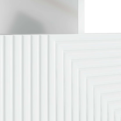 vidaXL LED TV Cabinet High Gloss White Engineered Wood